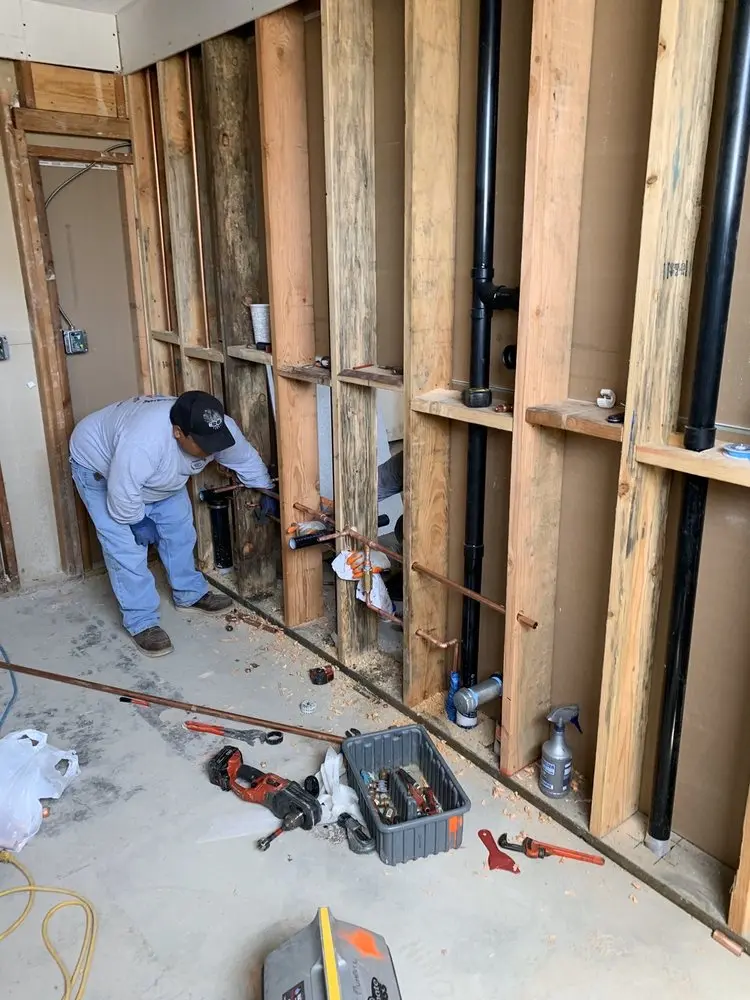 Commercial rough-in plumbing for Water Heater Replacement in Ephrata